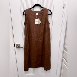 Lintico 100% Lightweight Linen Sleeveless Dress - SIENNA